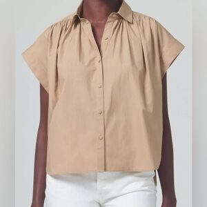Citizens of Humanity Incense Penny Blouse Shirt Top Collared Buttondown M